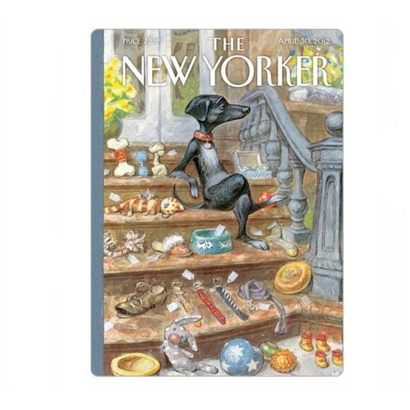 New Yorker Magazine 2012 Dog Tag Sale Magnet - Picture 1 of 2